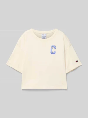 T-shirt z nadrukiem z logo Champion