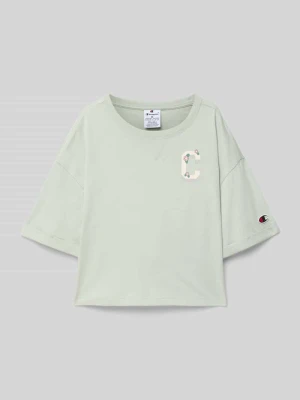 T-shirt z nadrukiem z logo Champion