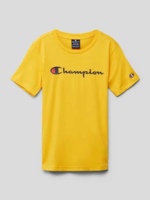 T-shirt z nadrukiem z logo Champion
