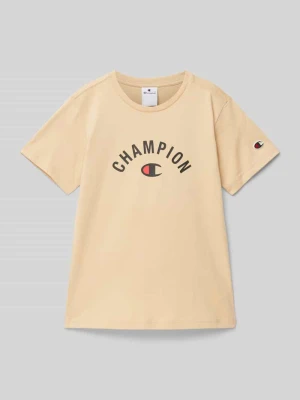 T-shirt z nadrukiem z logo Champion