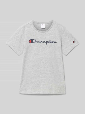 T-shirt z nadrukiem z logo Champion