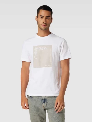 T-shirt z nadrukiem z logo CK Calvin Klein