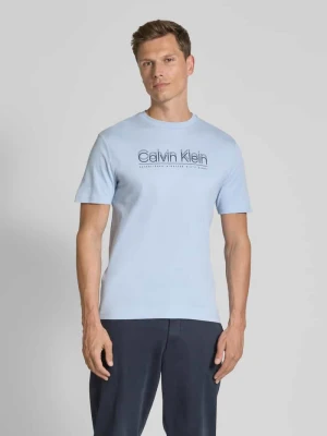 T-shirt z nadrukiem z logo CK Calvin Klein