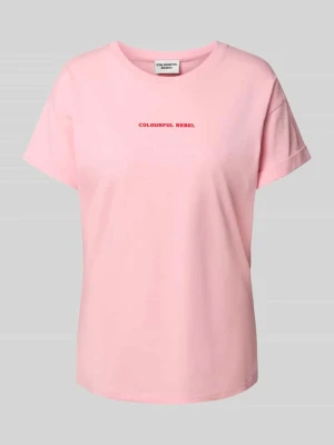 T-shirt z nadrukiem z logo Colourful Rebel