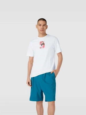 T-shirt z nadrukiem z logo Diesel Biały