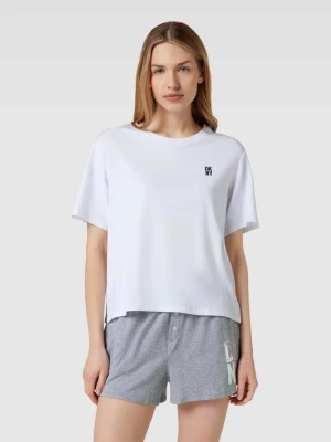 T-shirt z nadrukiem z logo DKNY