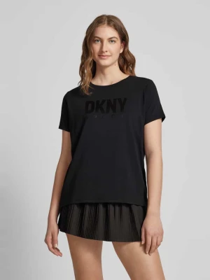 T-shirt z nadrukiem z logo DKNY PERFORMANCE
