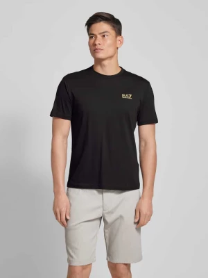 T-shirt z nadrukiem z logo EA7 Emporio Armani