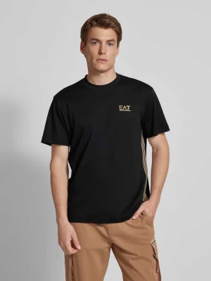 T-shirt z nadrukiem z logo EA7 Emporio Armani