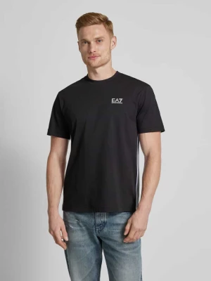 T-shirt z nadrukiem z logo EA7 Emporio Armani