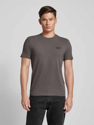 T-shirt z nadrukiem z logo EA7 Emporio Armani