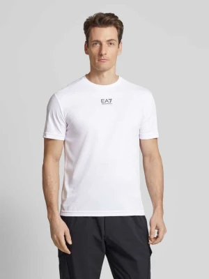 T-shirt z nadrukiem z logo EA7 Emporio Armani