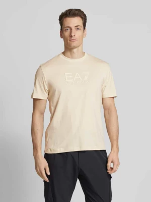 T-shirt z nadrukiem z logo EA7 Emporio Armani