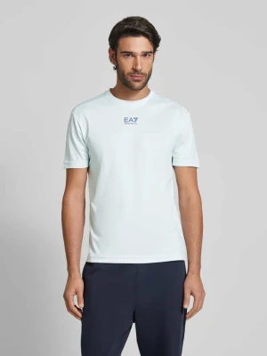 T-shirt z nadrukiem z logo EA7 Emporio Armani