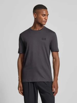 T-shirt z nadrukiem z logo EA7 Emporio Armani