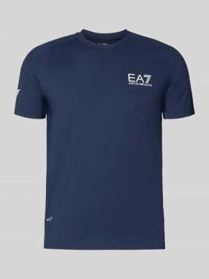 T-shirt z nadrukiem z logo EA7 Emporio Armani