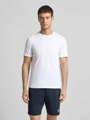Zdjęcie produktu T-shirt z nadrukiem z logo EA7 Emporio Armani Biały