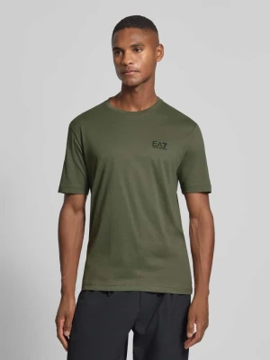 T-shirt z nadrukiem z logo EA7 Emporio Armani