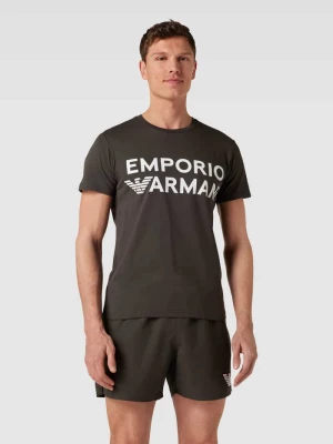 T-shirt z nadrukiem z logo Emporio Armani