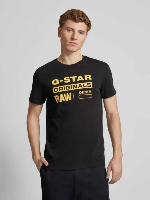 T-shirt z nadrukiem z logo G-Star Raw