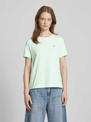 T-shirt z nadrukiem z logo Gant