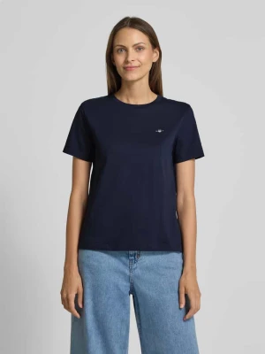 T-shirt z nadrukiem z logo Gant