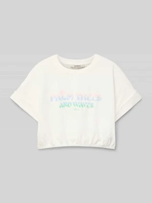 T-shirt z nadrukiem z logo Garcia