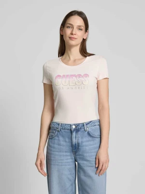 T-shirt z nadrukiem z logo Guess