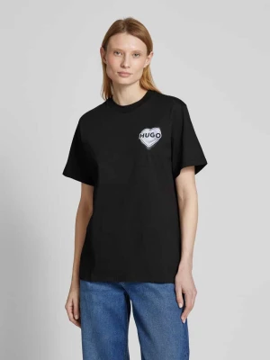 T-shirt z nadrukiem z logo HUGO