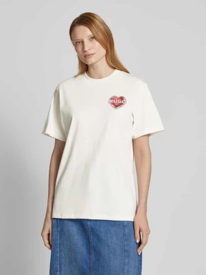 T-shirt z nadrukiem z logo HUGO