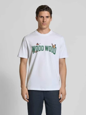 T-shirt z nadrukiem z logo i motywem model ‘Bobby’ Wood Wood