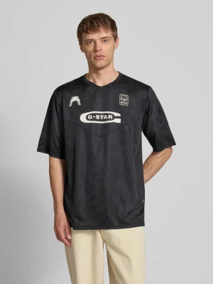 T-shirt z nadrukiem z logo i motywem model ‘Football’ G-Star Raw
