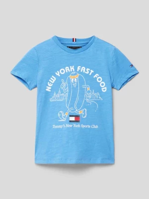 T-shirt z nadrukiem z logo i motywem model ‘FUN’ Tommy Hilfiger Kids