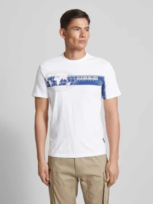 T-shirt z nadrukiem z logo i motywem model ‘MANTA’ Napapijri