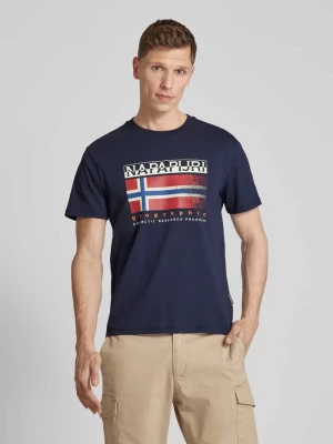 T-shirt z nadrukiem z logo i napisem model ‘S-KREIS’ Napapijri