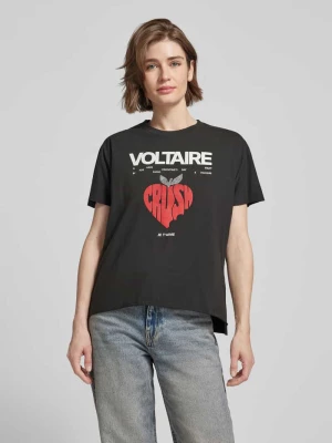 T-shirt z nadrukiem z logo i napisem model ‘TOMMER’ Zadig & Voltaire