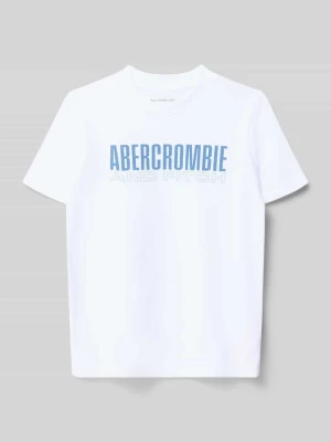 t-shirt z nadrukiem z logo i okrągłym dekoltem Abercrombie&Fitch