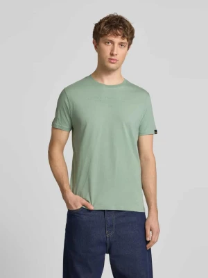 t-shirt z nadrukiem z logo i okrągłym dekoltem alpha industries