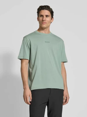 T-shirt z nadrukiem z logo i okrągłym dekoltem BOSS Green