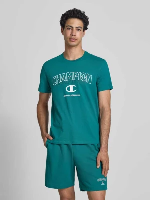 t-shirt z nadrukiem z logo i okrągłym dekoltem Champion