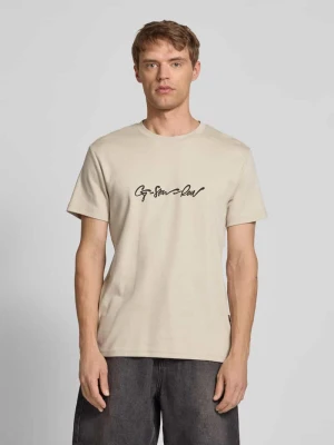 T-shirt z nadrukiem z logo i okrągłym dekoltem G-Star Raw