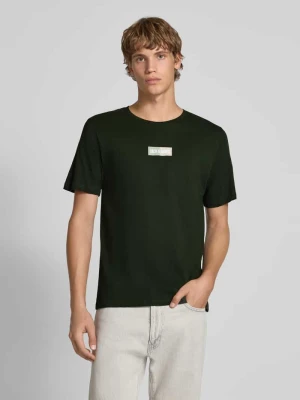 T-shirt z nadrukiem z logo i okrągłym dekoltem jack & jones