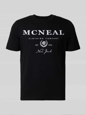 t-shirt z nadrukiem z logo i okrągłym dekoltem MCNEAL