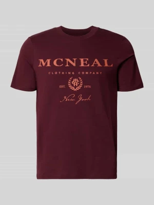 t-shirt z nadrukiem z logo i okrągłym dekoltem MCNEAL