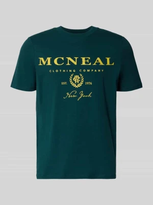 t-shirt z nadrukiem z logo i okrągłym dekoltem MCNEAL