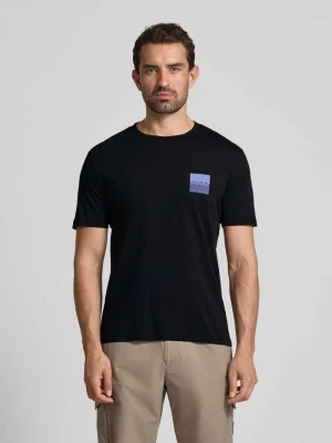 T-shirt z nadrukiem z logo i okrągłym dekoltem model ‘Dapusi’ HUGO