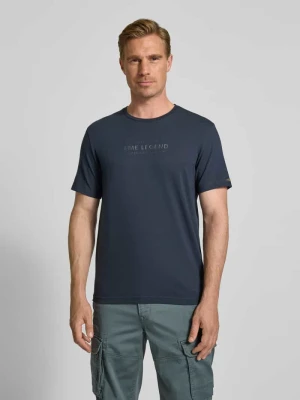T-shirt z nadrukiem z logo i okrągłym dekoltem PME Legend