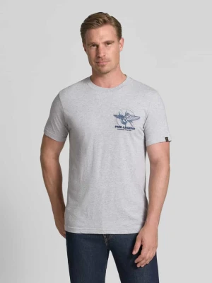 t-shirt z nadrukiem z logo i okrągłym dekoltem PME Legend Jasnoszary