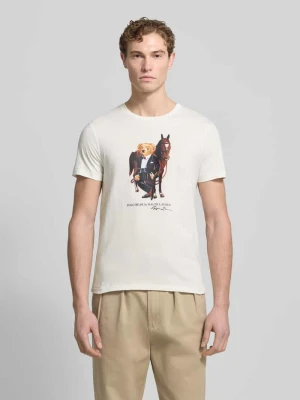 T-shirt z nadrukiem z logo i okrągłym dekoltem Polo Ralph Lauren