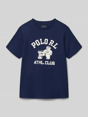 T-shirt z nadrukiem z logo i okrągłym dekoltem Polo Ralph Lauren Teens